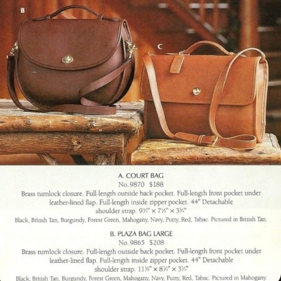 Vintage Coach Plaza Bag Large Red Leather Top Handle Crossbody #9865 1980s - Picture 4 of 17